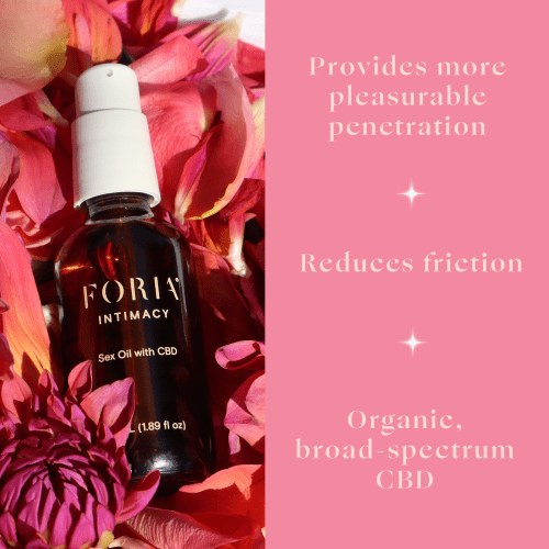 Foria Intimacy Sex Oil Benefits Wellness CBD Lube